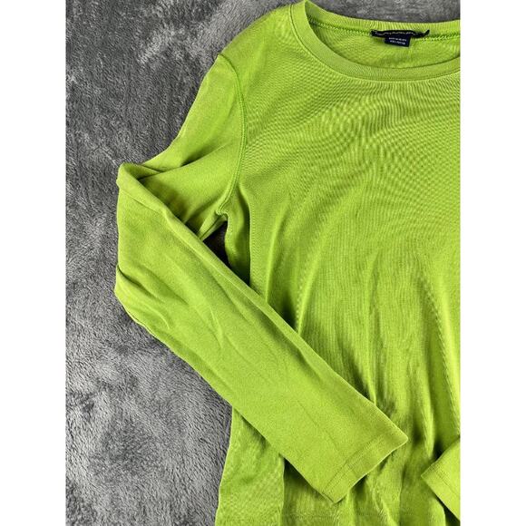 Ralph Lauren Sport Lime Green Long Sleeve Cotton Sweater Women's XL - Picture 8 of 8